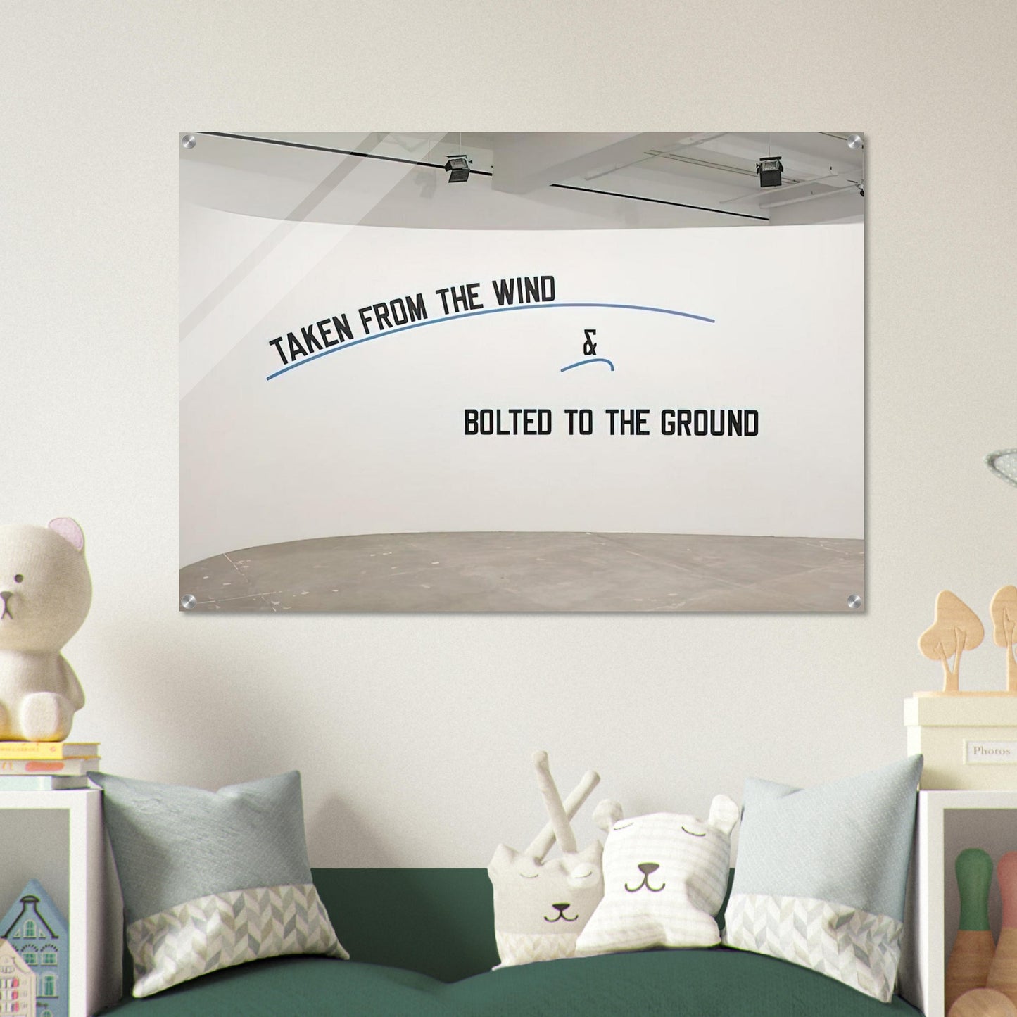 Taken From the Wind... - 2009 - Lawrence Weiner Acrylic Print - 70x100 cm / 28x40″ inches