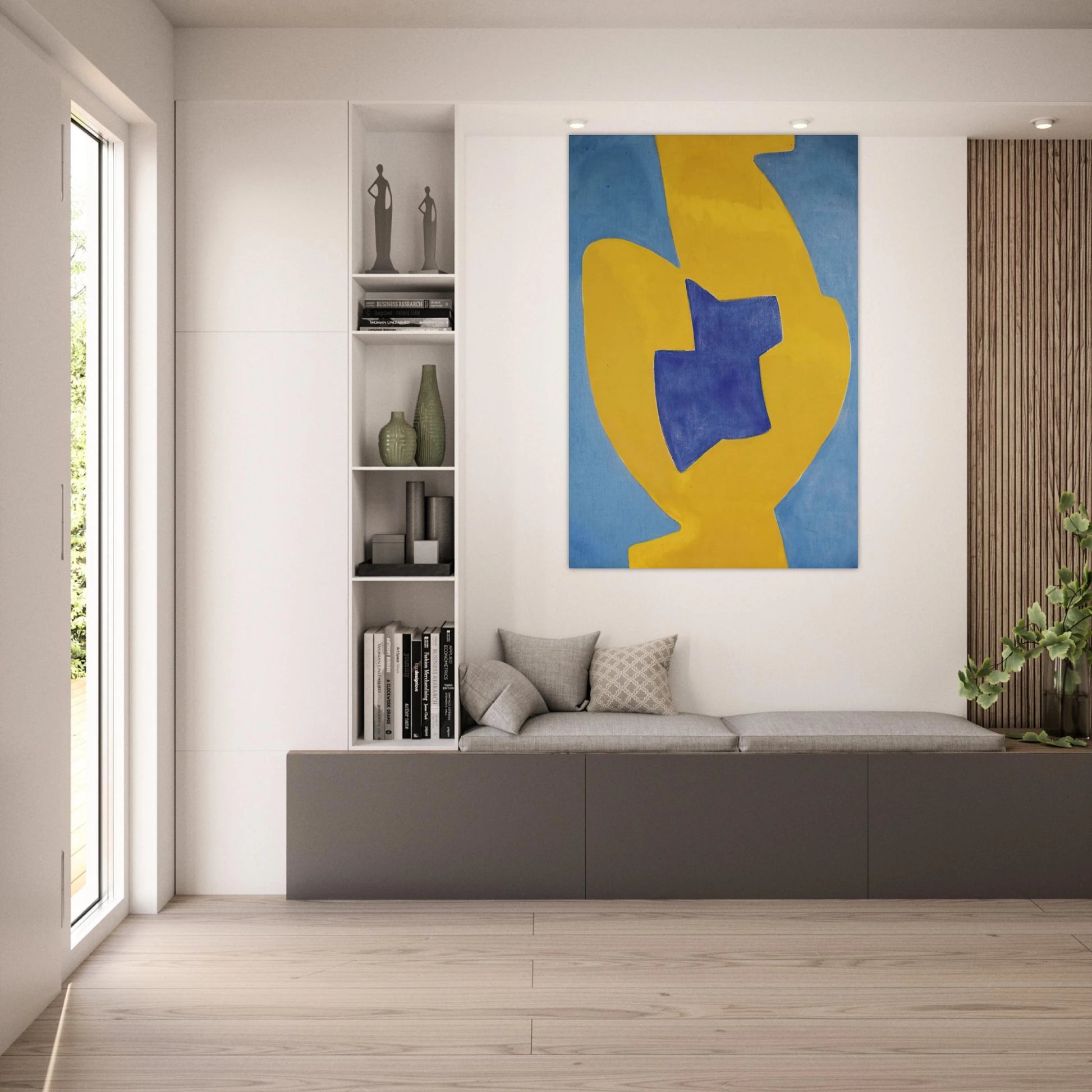 Composition abstraite - 1968 - Serge Poliakoff Art Prints - 100x150 cm / 40x60″ inches | Serge Poliakoff Poster | Serge Poliakoff Prints