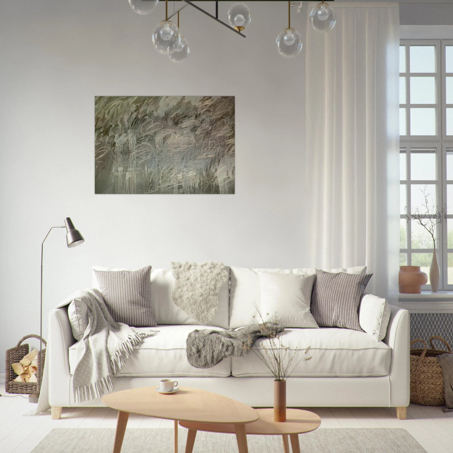 III Notes from Salalah,  Note II  - Cy Twombly Brushed Aluminum Print - 70x100 cm / 28x40 inches | Cy Twombly Aluminum Print | Cy Twombly Prints