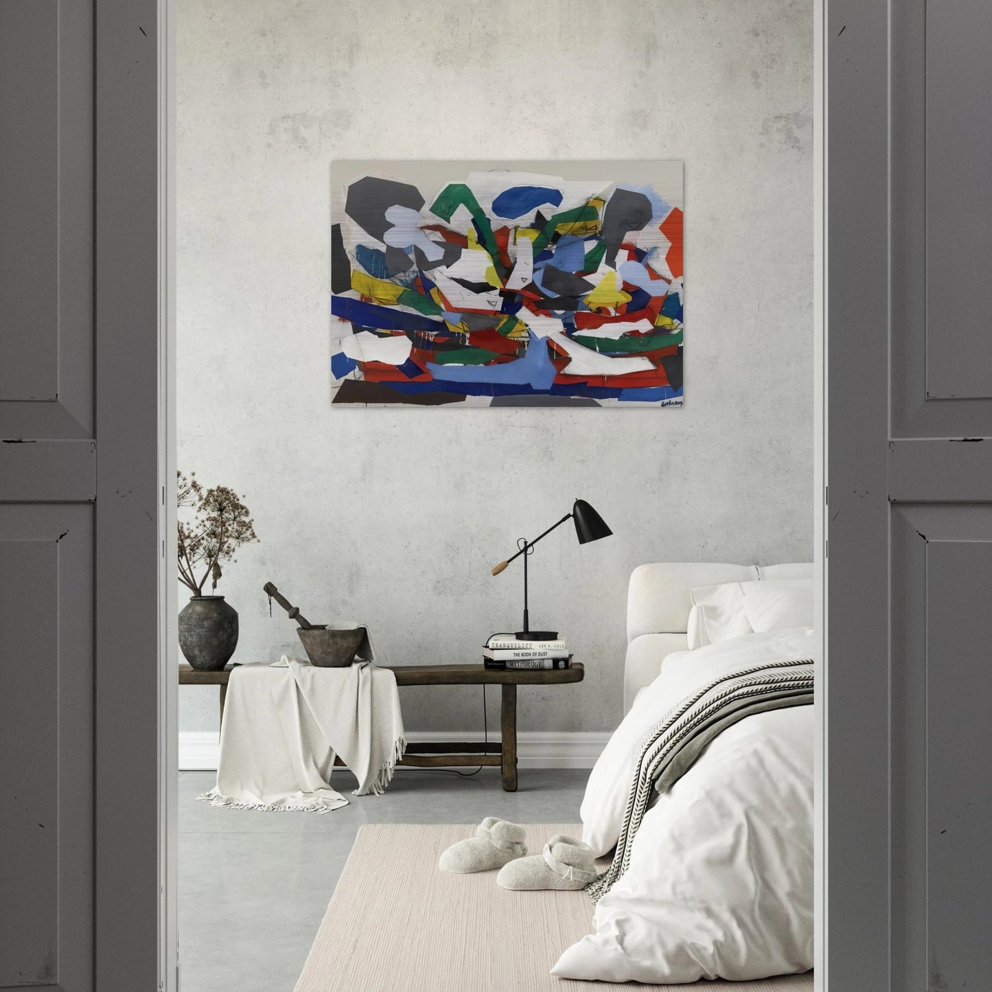 Adventure II - 1963 - Robert Goodnough Brushed Aluminum Print - 70x100 cm / 28x40 inches | Robert Goodnough Aluminum Print | Robert Goodnough Prints