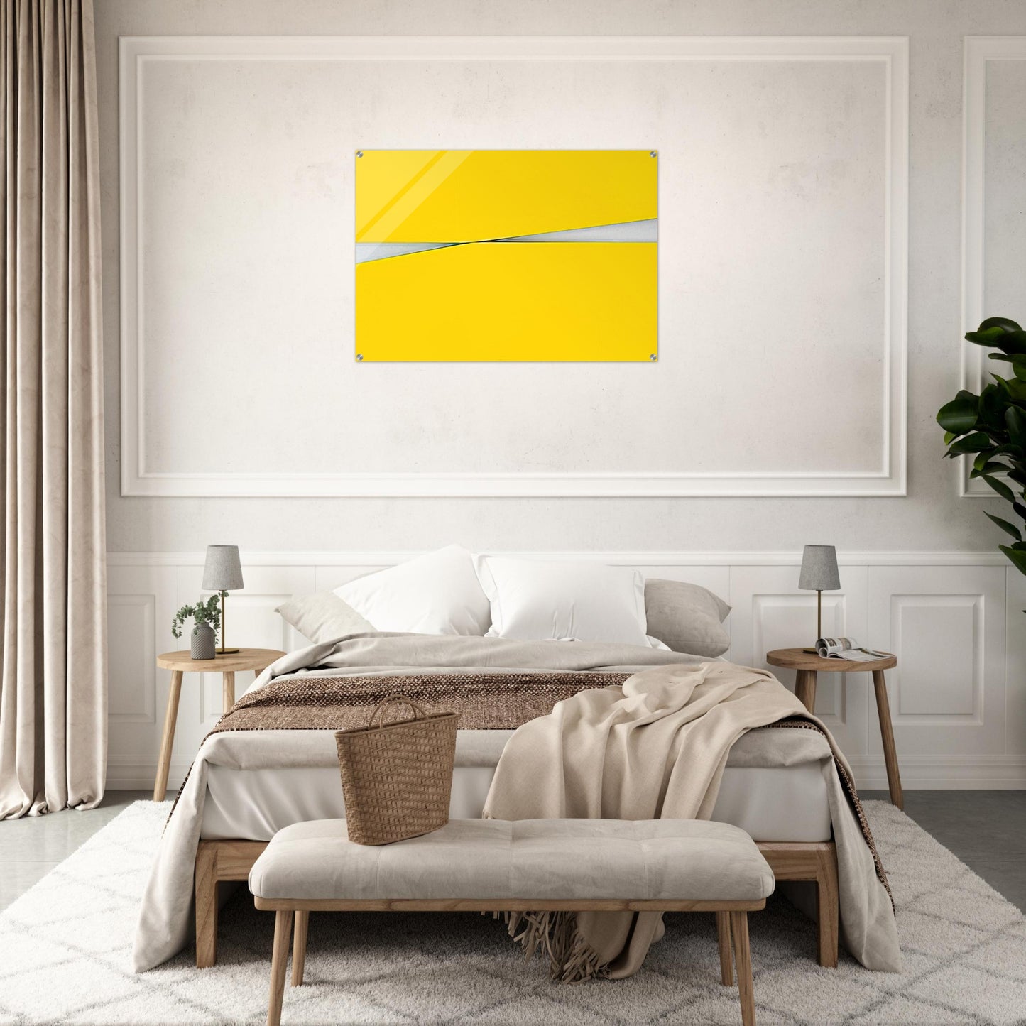 Amarillo - 1971 - Carmen Herrera Acrylic Print - 70x100 cm / 28x40″ inches