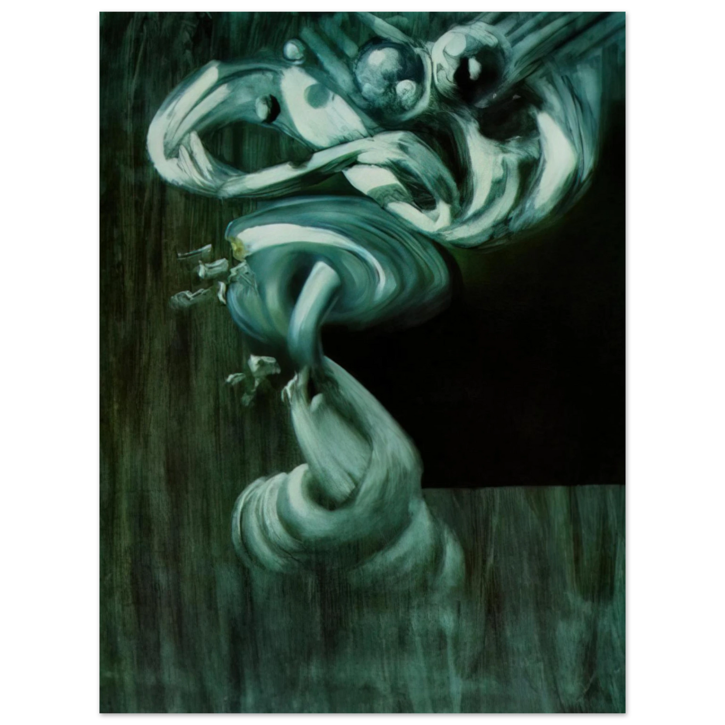 Salvador Dali - STUDY FOR A FRUIT BOWL IN STILL LIFE FAST MOVING  75x100 cm / 30x40inches Fine Art Poster
