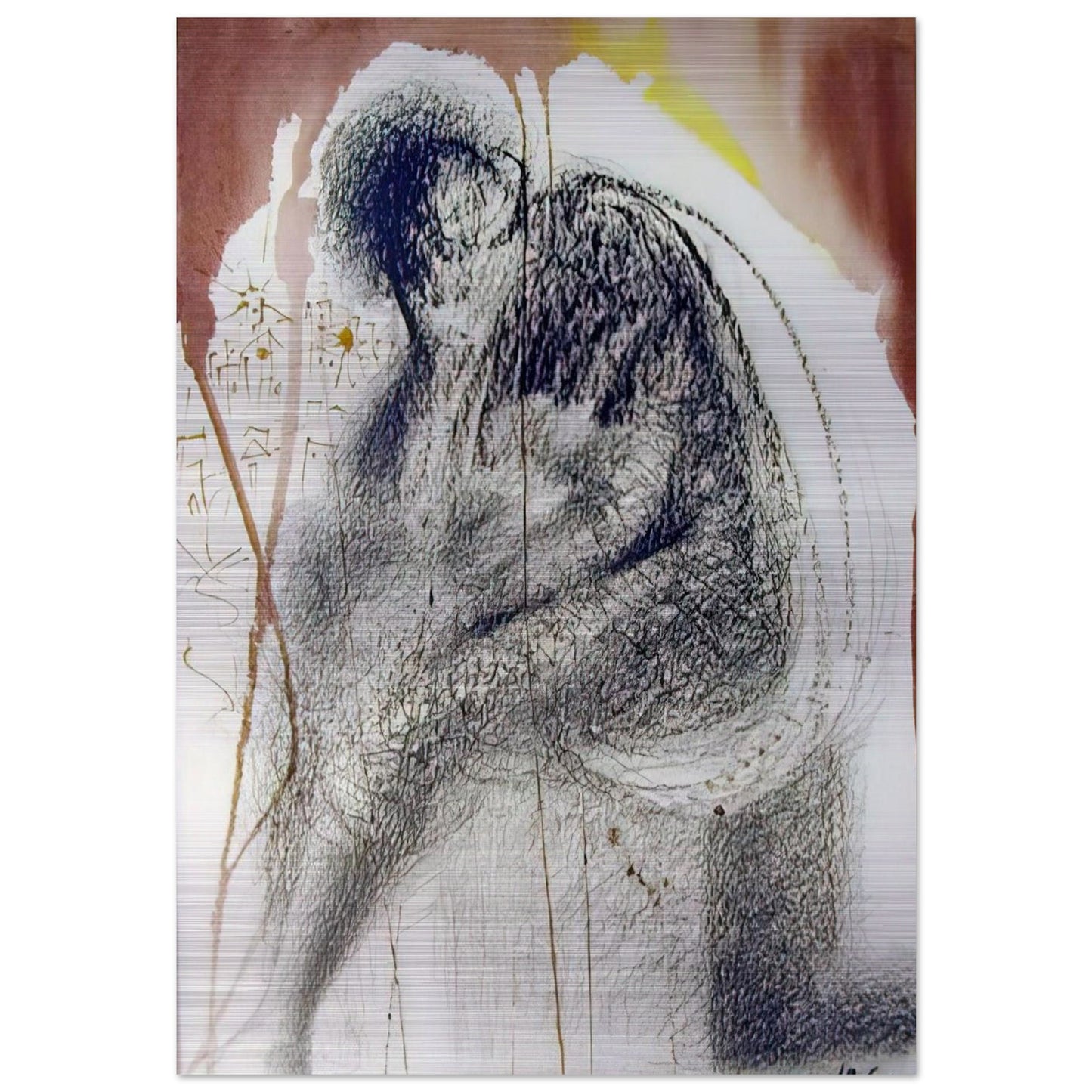 SEDET SOLA CIVITAS PLENA POUPOLO 2 CHRONICLES 36 19 1967 - Salvador Dali Brushed Aluminum Print - 70x100 cm / 28x40 inches | Salvador Dali Aluminum Print | Salvador Dali Prints