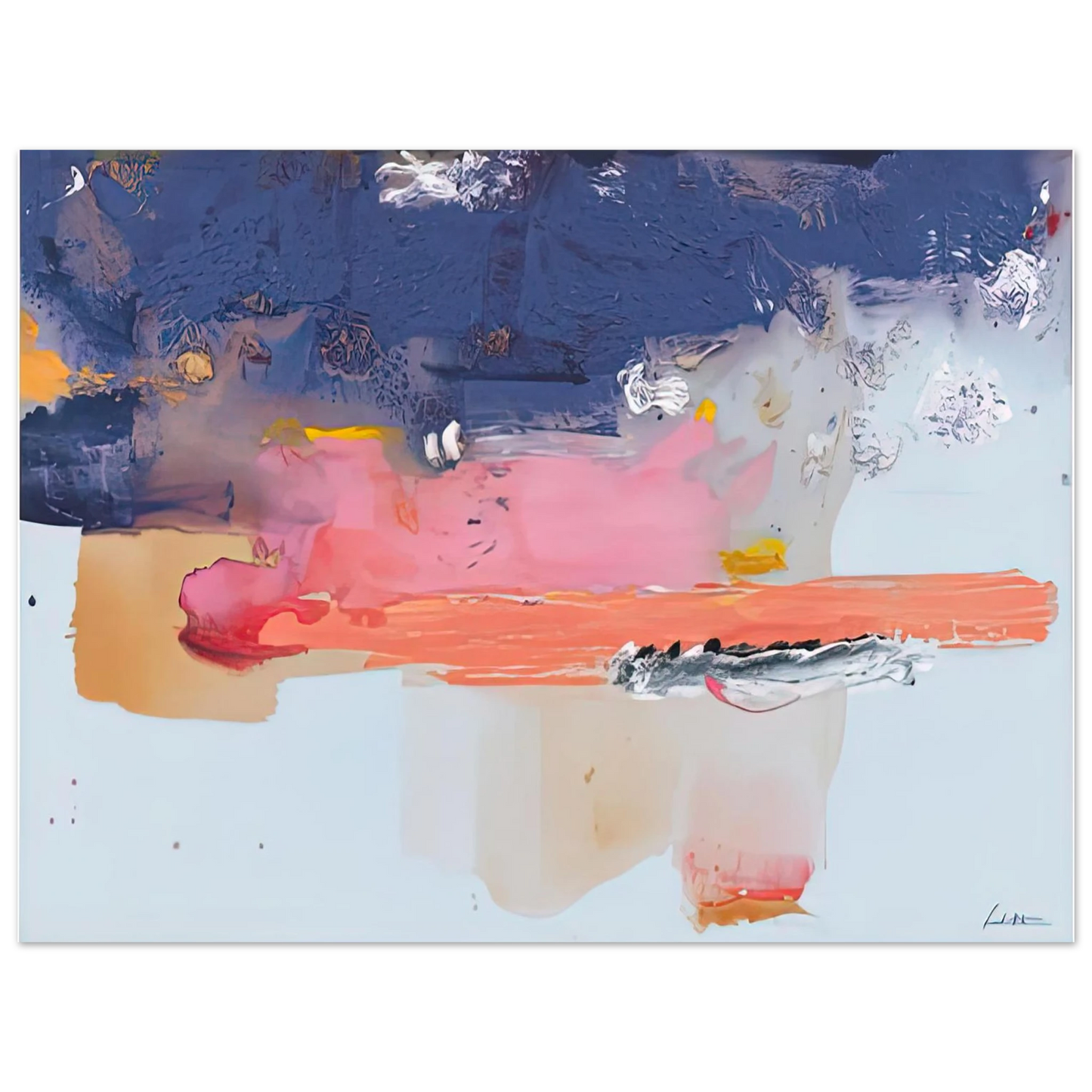 Helen Frankenthaler - Western Roadmap, 1991- Wall Art - 21x29.7 cm / 8x12" - Fine Art Poster-canvas - -