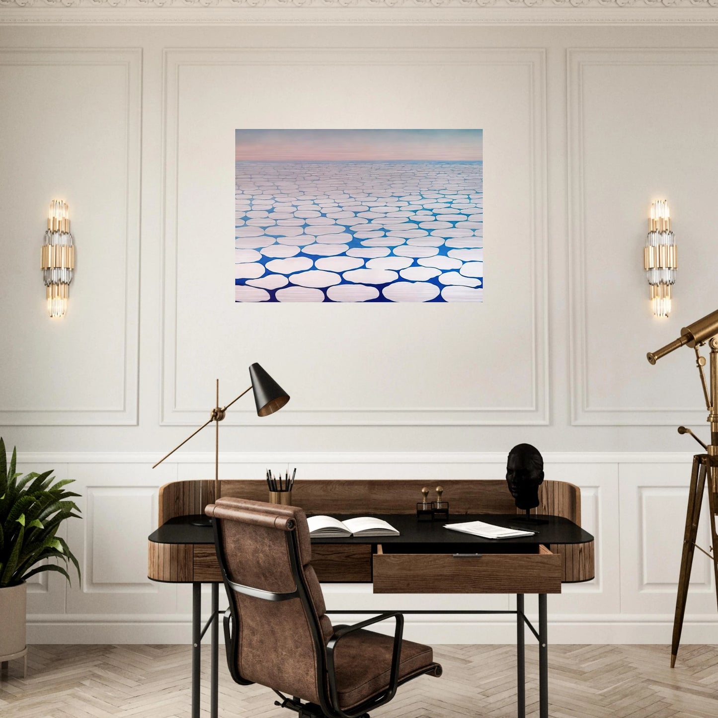 Sky above clouds III - Georgia O'Keeffe Brushed Aluminum Print - 70x100 cm / 28x40 inches | Georgia O'Keeffe Aluminum Print | Georgia O'Keeffe Prints