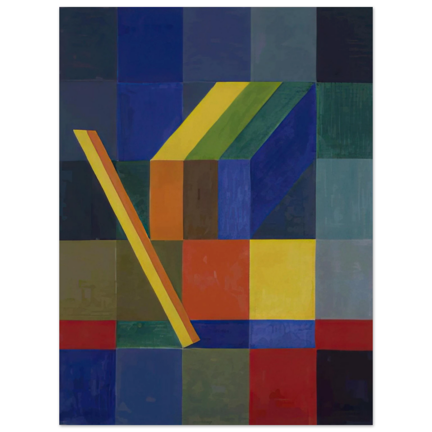 Johannes Itten - Space Composition I - 1944  75x100 cm / 30x40inches Fine Art Poster