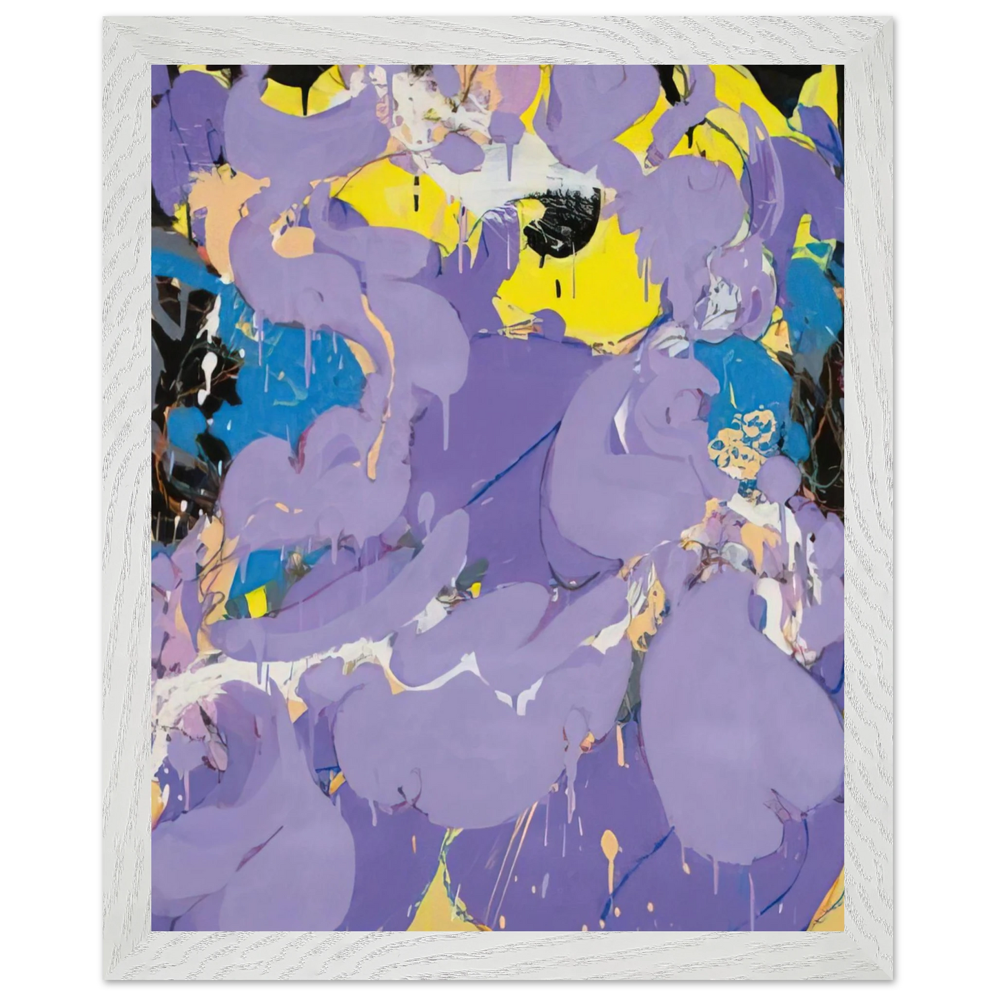 Helen Frankenthaler - Untitled - 1978 Wall art - 50x70 cm / 20x28 inches - Premium Wooden Framed Poster With Fine Art Paper-canvas - Black frame