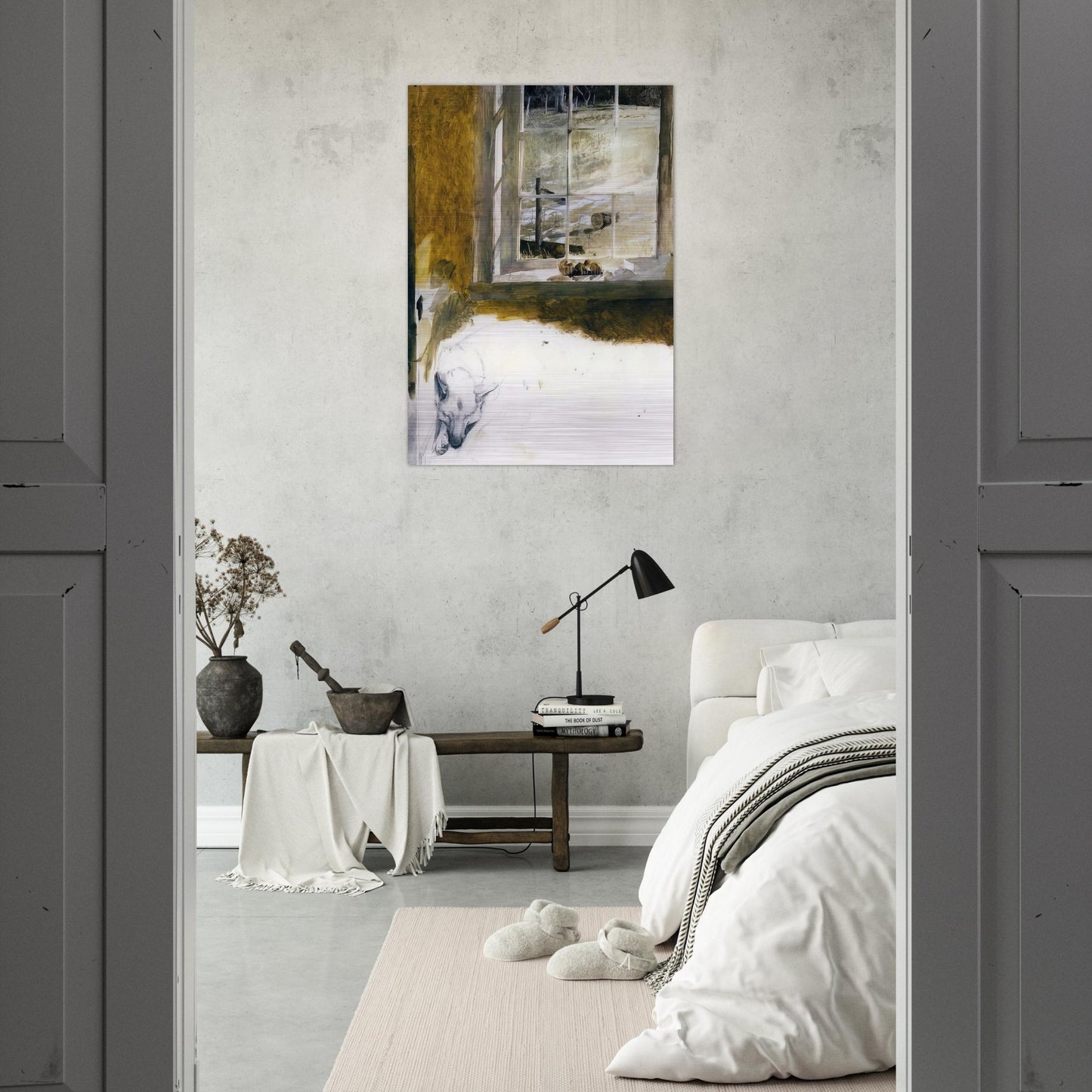 GROUNDHOG DAY 3 - Andrew Wyeth Brushed Aluminum Print - 70x100 cm / 28x40 inches | Andrew Wyeth Aluminum Print | Andrew Wyeth Prints