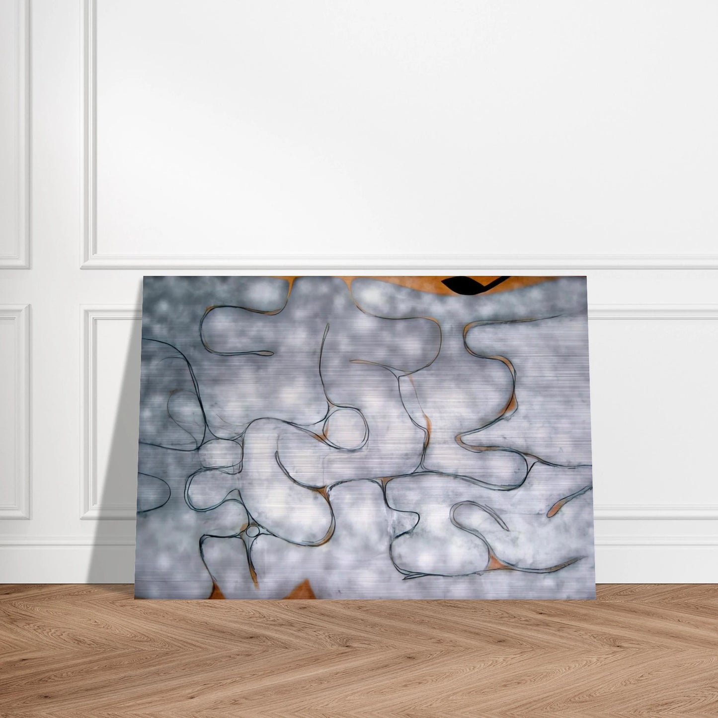 GREY SYMPHONY 1975 - Victor Pasmore Brushed Aluminum Print - 70x100 cm / 28x40 inches | Victor Pasmore Aluminum Print | Victor Pasmore Prints
