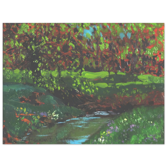 Frank Johnston - Green Pool - Post-Impressionism  75x100 cm / 30x40inches Fine Art Poster