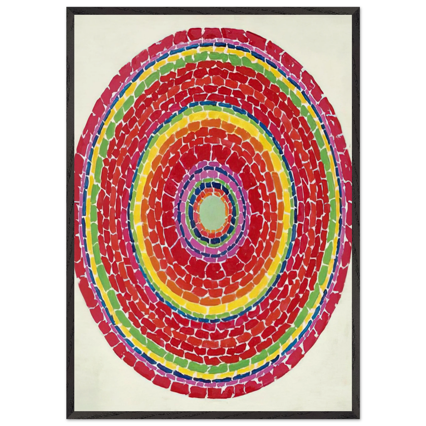 SPRINGTIME IN WASHINGTON 1971 - Alma Woodsey Thomas 70x100 cm / 28x40 inches Framed Art Print – Black Wooden Frame
