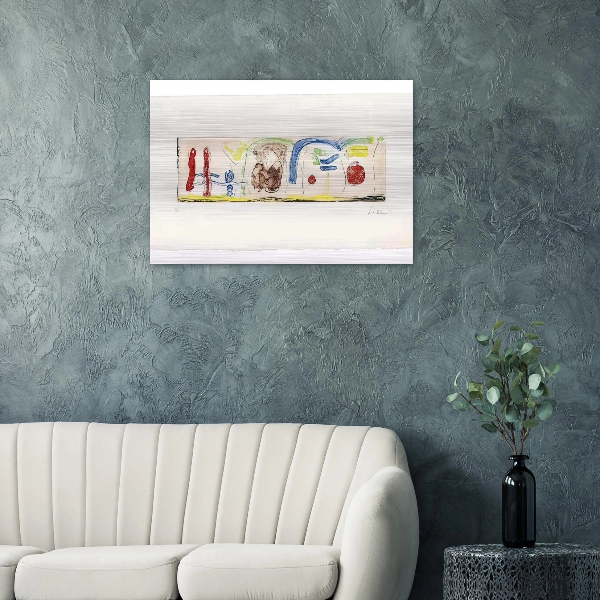 Bridges - 1996 - Helen Frankenthaler Brushed Aluminum Print - 70x100 cm / 28x40 inches | Helen Frankenthaler Aluminum Print | Helen Frankenthaler Prints
