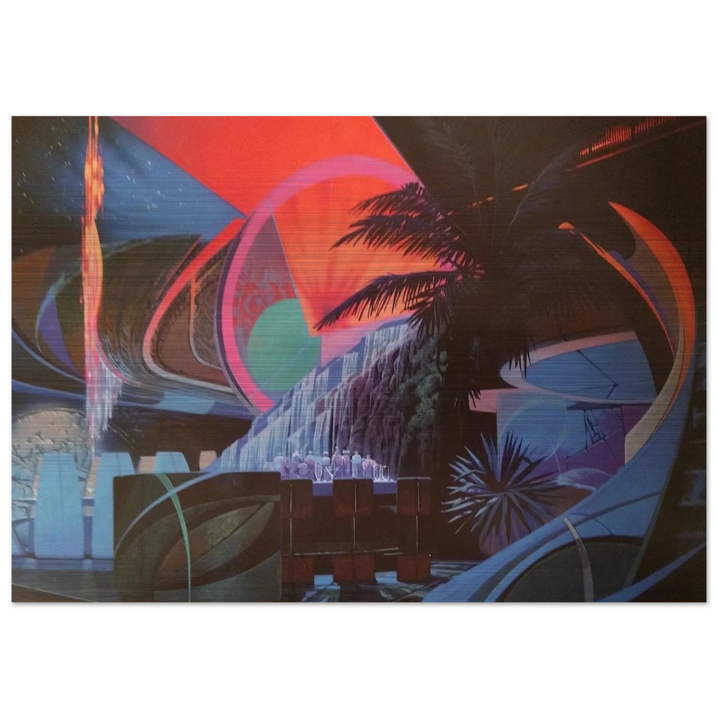 Syd Mead - Syd Mead Brushed Aluminum Print - 70x100 cm / 28x40 inches | Syd Mead Aluminum Print | Syd Mead Prints