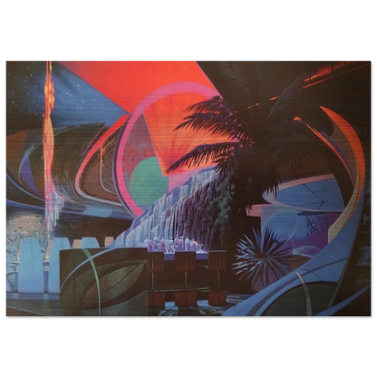 Syd Mead - Syd Mead Brushed Aluminum Print - 70x100 cm / 28x40 inches | Syd Mead Aluminum Print | Syd Mead Prints