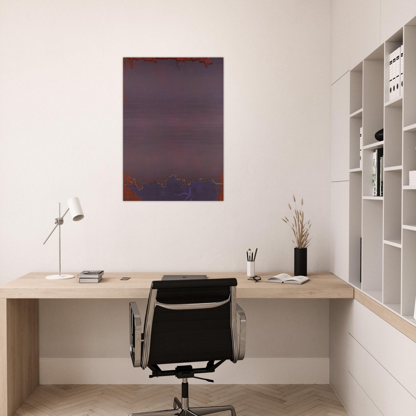 Infinity Field - 1973 - Theodoros Stamos Brushed Aluminum Print - 70x100 cm / 28x40 inches | Theodoros Stamos Aluminum Print | Theodoros Stamos Prints