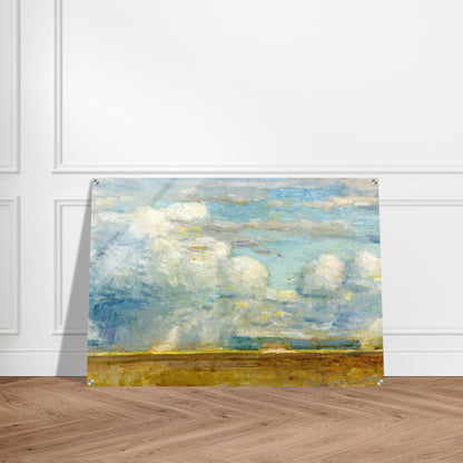 Clouds also known as Rain Clouds over Oregon Desert - Childe Hassam Acrylic Print - 70x100 cm / 28x40″ inches