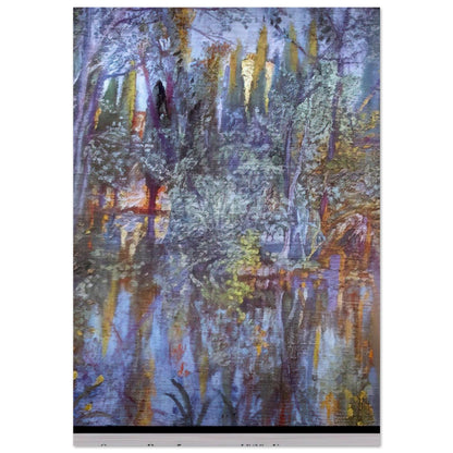 THE LAKE AT VILABERTRAN - Salvador Dali Brushed Aluminum Print - 70x100 cm / 28x40 inches | Salvador Dali Aluminum Print | Salvador Dali Prints
