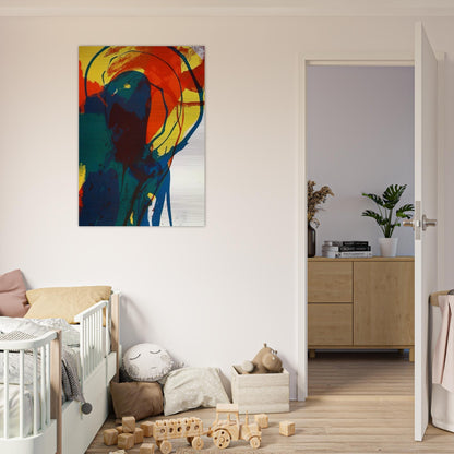 Untitled - Abstract Expressionism - Paul Jenkins Brushed Aluminum Print - 70x100 cm / 28x40 inches | Paul Jenkins Aluminum Print | Paul Jenkins Prints
