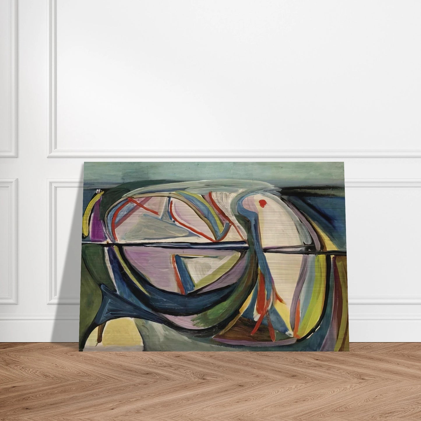 Untitled - 1948 - Bram van Velde Brushed Aluminum Print - 70x100 cm / 28x40 inches | Bram van Velde Aluminum Print | Bram van Velde Prints