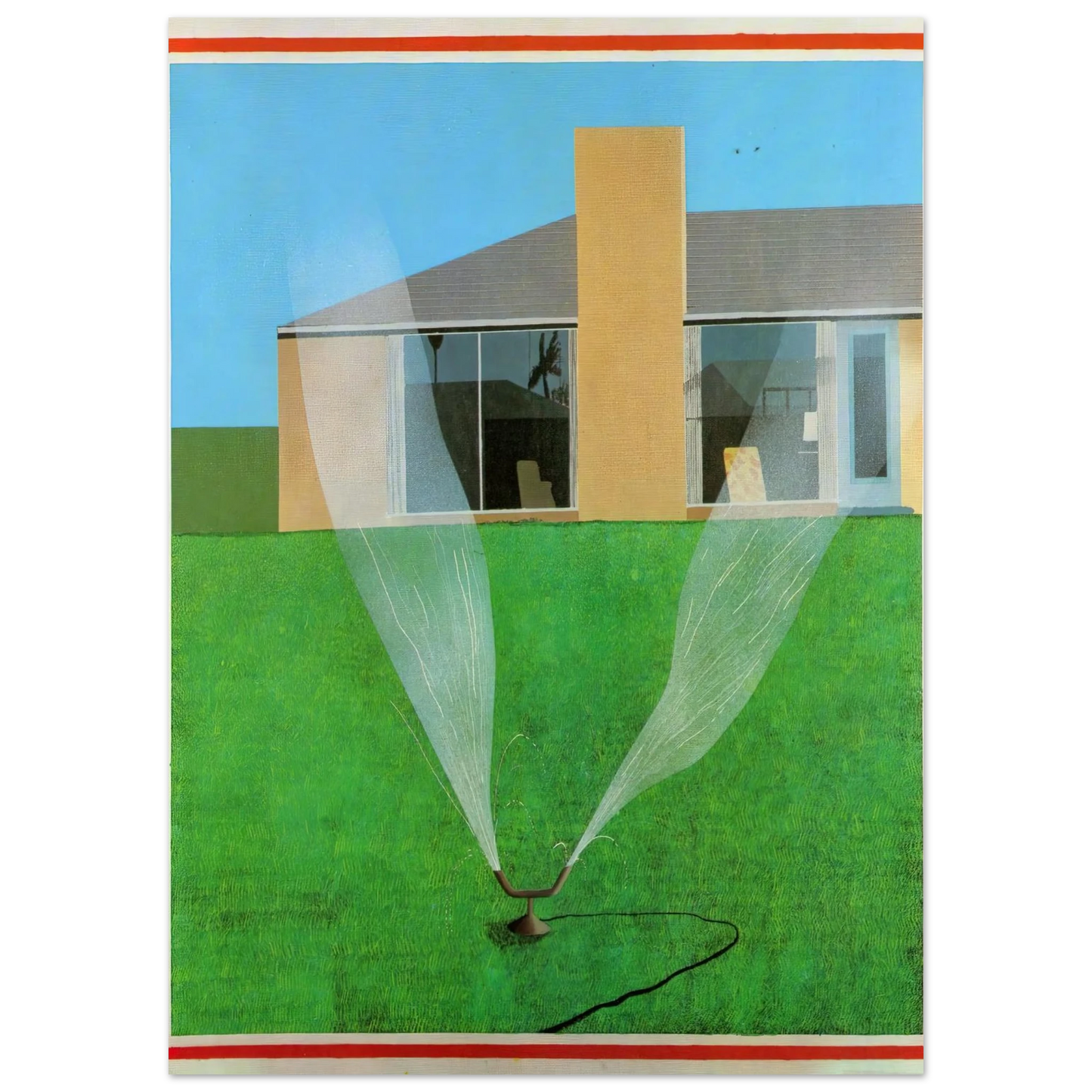 David Hockney - David Hockney Wall art - 60x90 cm / 24x36 inches - Premium Wooden Framed Poster With Fine Art Paper-canvas - Black frame