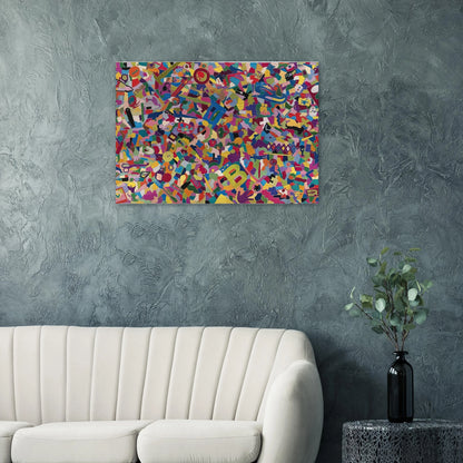 TUTTO 1988 - Alighiero Boetti Brushed Aluminum Print - 70x100 cm / 28x40 inches | Alighiero Boetti Aluminum Print | Alighiero Boetti Prints