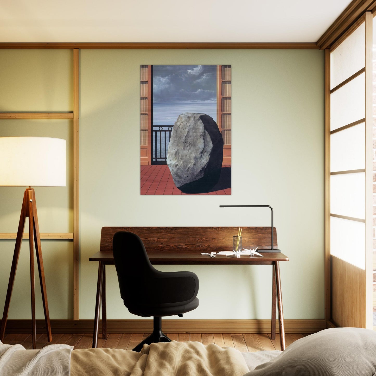 INVISIBLE WORLD 1954 - Rene Magritte Brushed Aluminum Print - 70x100 cm / 28x40 inches | Rene Magritte Aluminum Print | Rene Magritte Prints