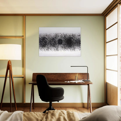Straight Line of the Sun  L. L187  - Sam Francis Brushed Aluminum Print - 70x100 cm / 28x40 inches | Sam Francis Aluminum Print | Sam Francis Prints