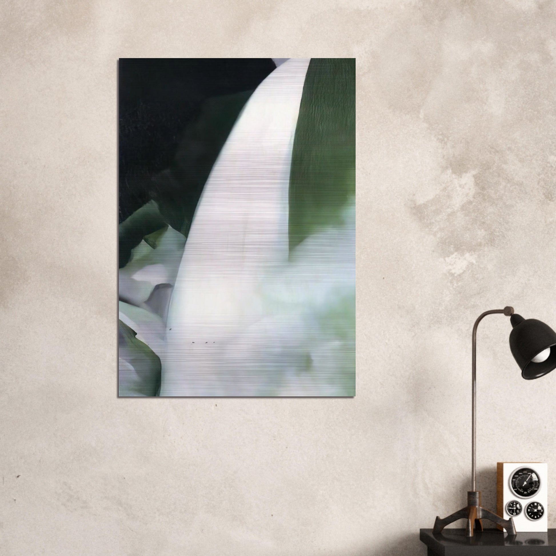 Green and White - Georgia O'Keeffe Brushed Aluminum Print - 70x100 cm / 28x40 inches | Georgia O'Keeffe Aluminum Print | Georgia O'Keeffe Prints