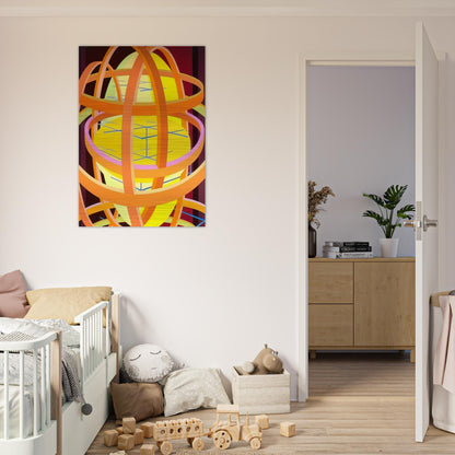 Trajans Edge II - Al Held Brushed Aluminum Print - 70x100 cm / 28x40 inches | Al Held Aluminum Print | Al Held Prints