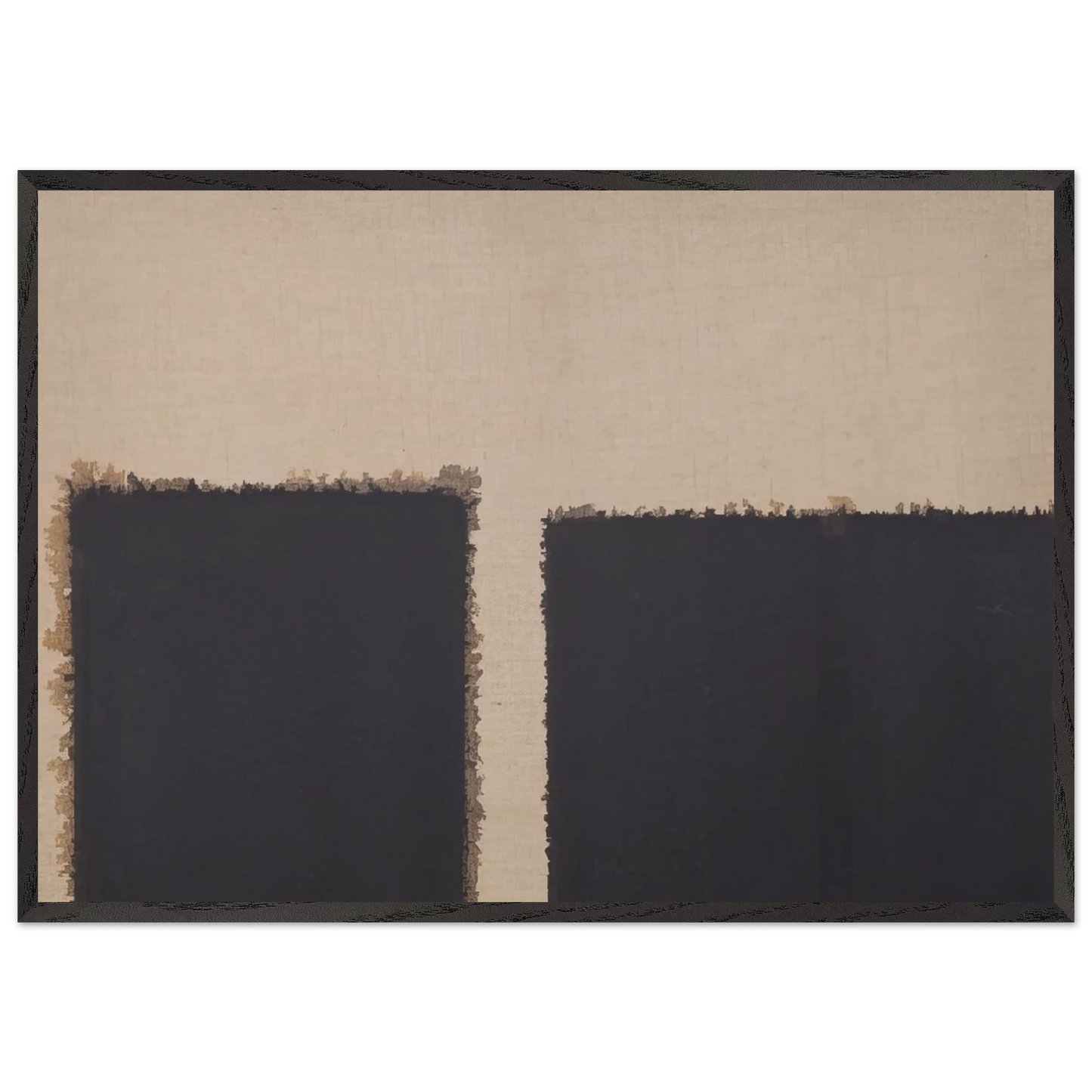 Burnt Umber  Ultramarine - 2004 - Yun Hyong-keun 70x100 cm / 28x40 inches Framed Art Print – Black Wooden Frame