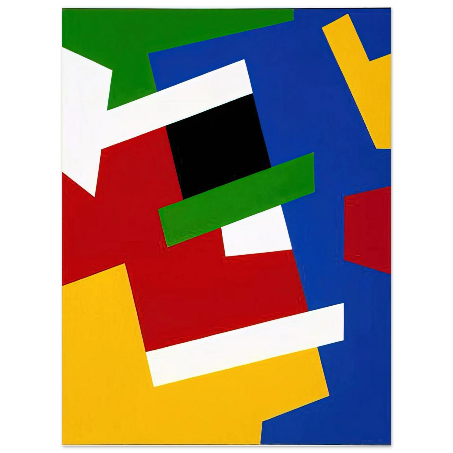 Fernand Leduc - Strates solaires  75x100 cm / 30x40inches Fine Art Poster