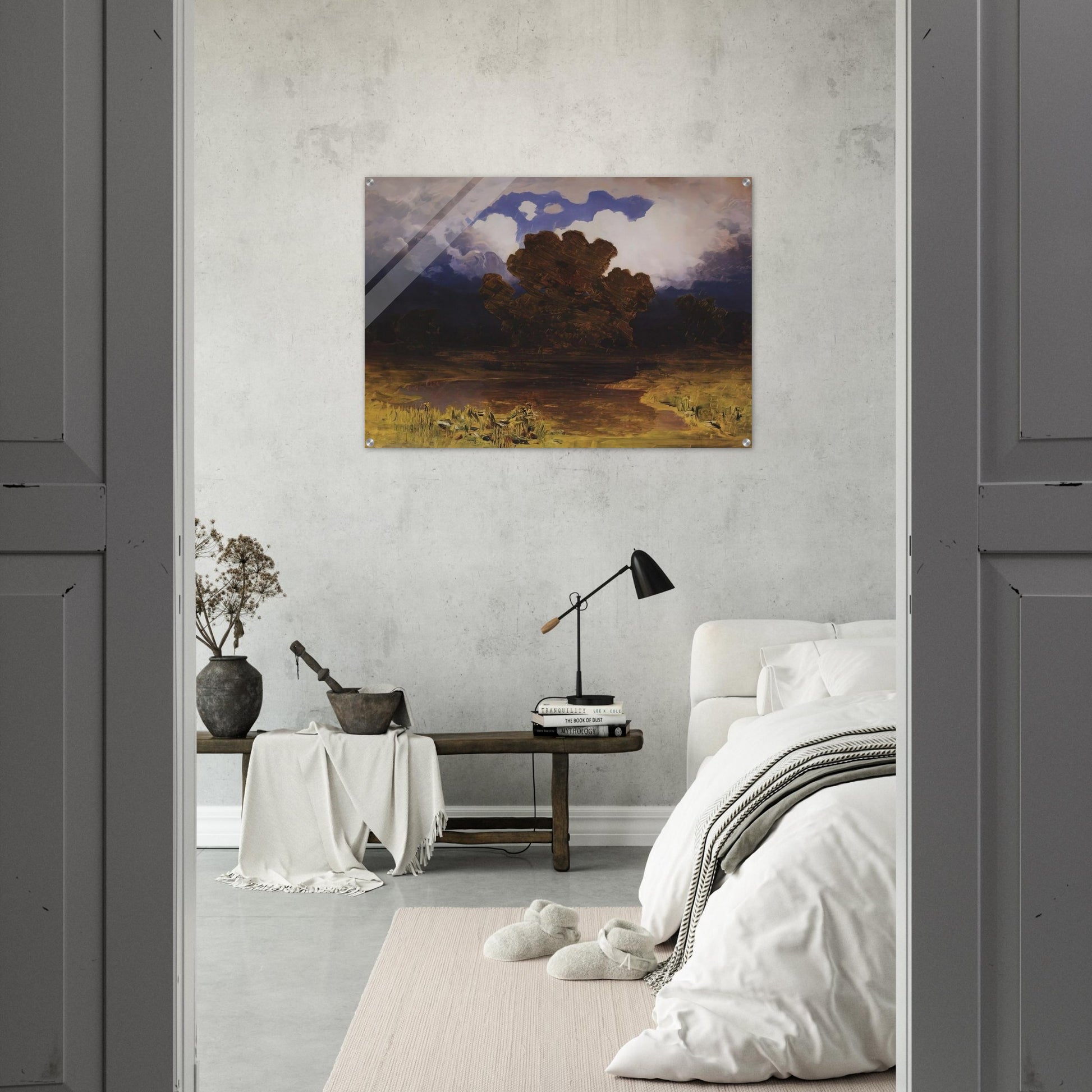 Forest Lake. Cloud - Arkhyp Kuindzhi Acrylic Print - 70x100 cm / 28x40″ inches | Arkhyp Kuindzhi Wall Art | Arkhyp Kuindzhi Prints