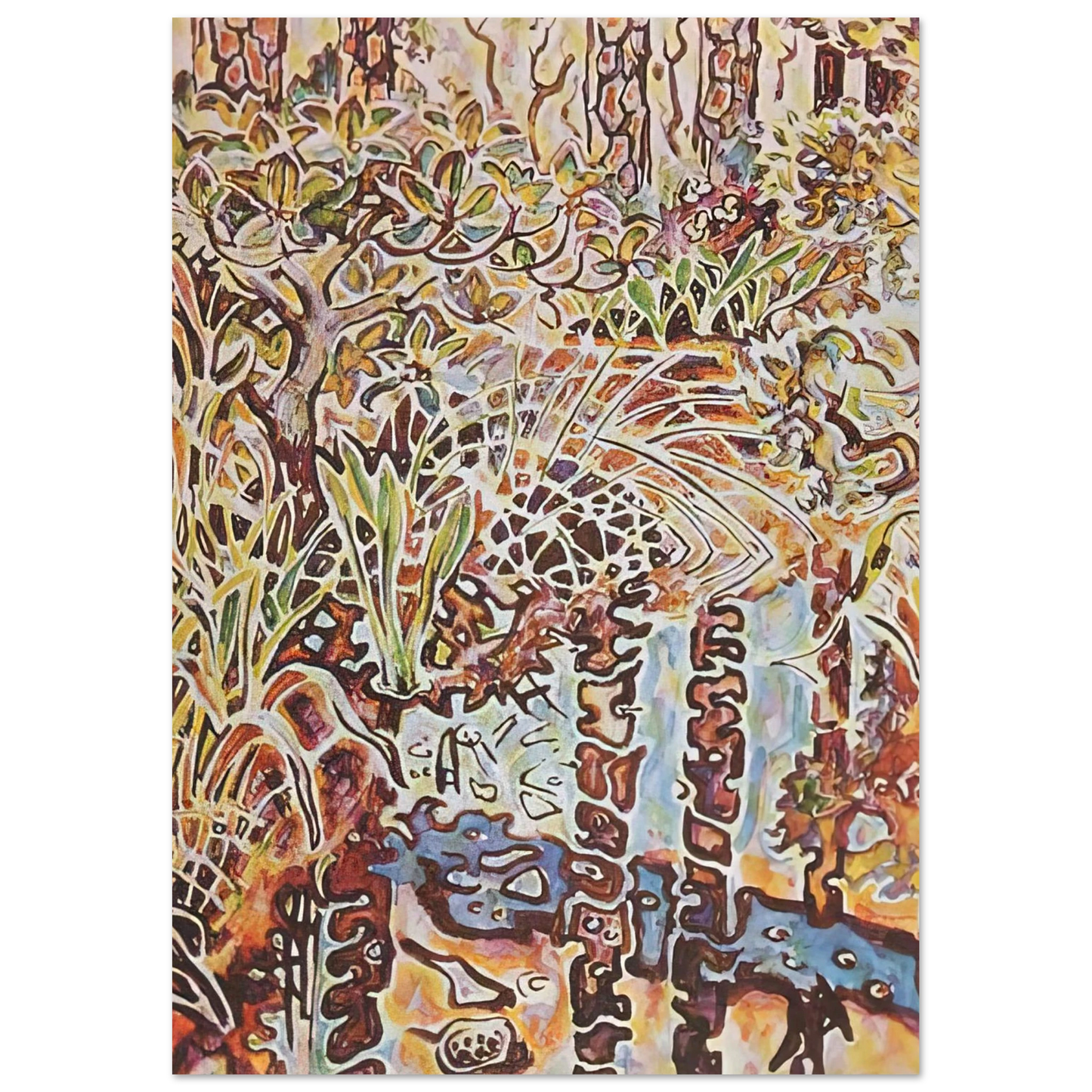 Walter Inglis Anderson - Walter Anderson Wall art - 15x20 cm / 6x8 inches - Premium Wooden Framed Poster With Fine Art Paper-canvas - Black frame