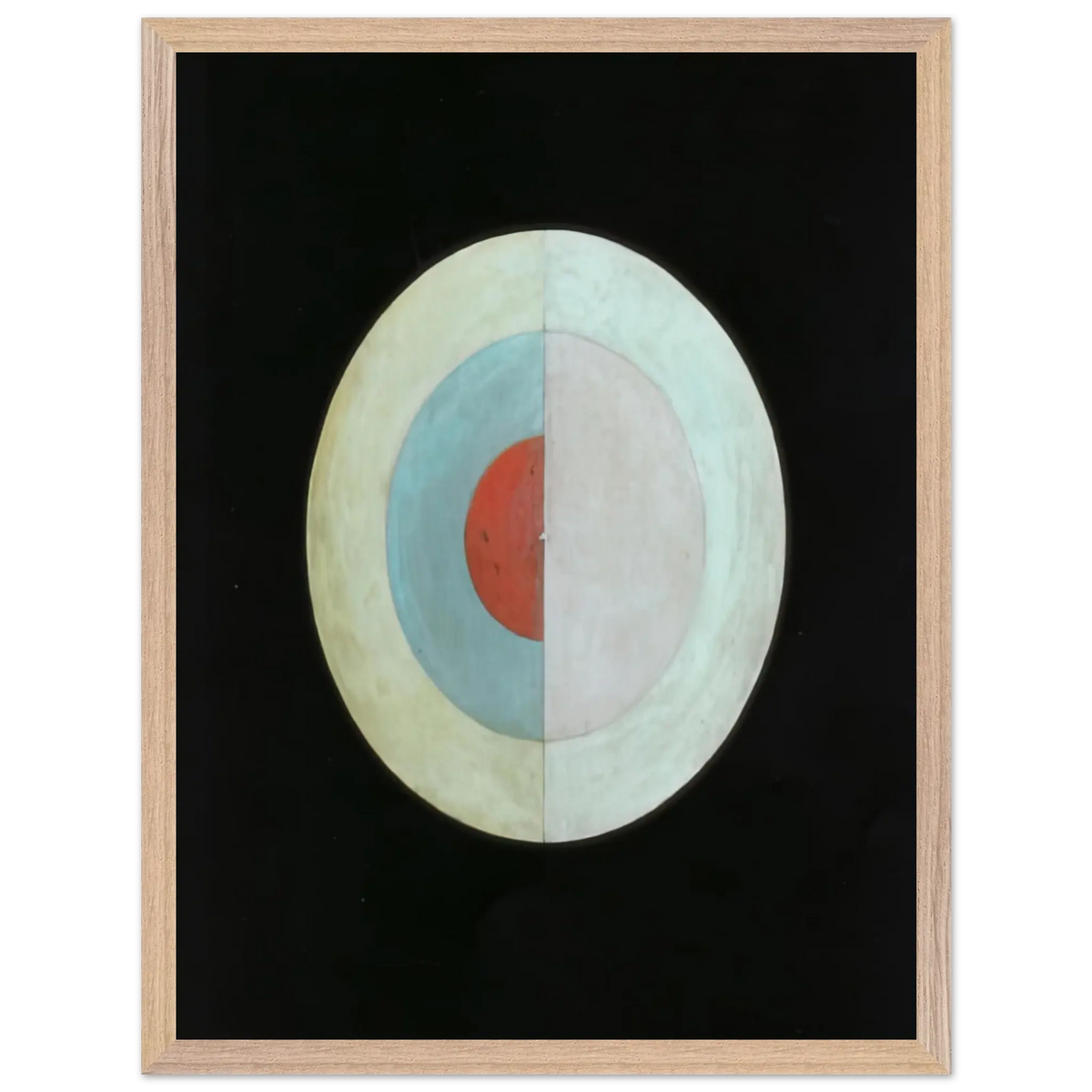 Hilma af Klint - THE SWAN NO 16 1915 Wall art - 30x40 cm / 12x16 Inches - Premium Wooden Framed Poster With Fine Art Paper - Black frame
