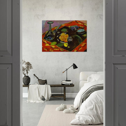 DISHES AND FRUIT 1906 - Henri Matisse Brushed Aluminum Print - 70x100 cm / 28x40 inches | Henri Matisse Aluminum Print | Henri Matisse Prints