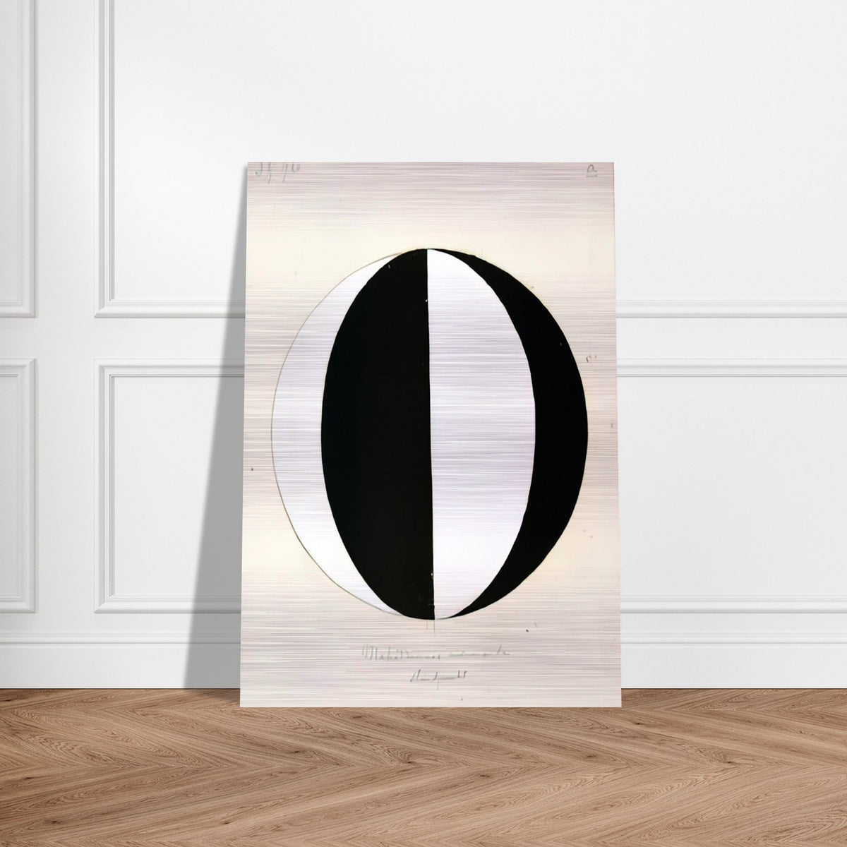 THE MAHATMAS PRESENT STANDING POINT SERIES II NO 2A 1920 - Hilma af Klint Brushed Aluminum Print - 70x100 cm / 28x40 inches | Hilma af Klint Aluminum Print | Hilma af Klint Prints