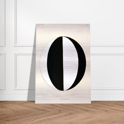 THE MAHATMAS PRESENT STANDING POINT SERIES II NO 2A 1920 - Hilma af Klint Brushed Aluminum Print - 70x100 cm / 28x40 inches | Hilma af Klint Aluminum Print | Hilma af Klint Prints
