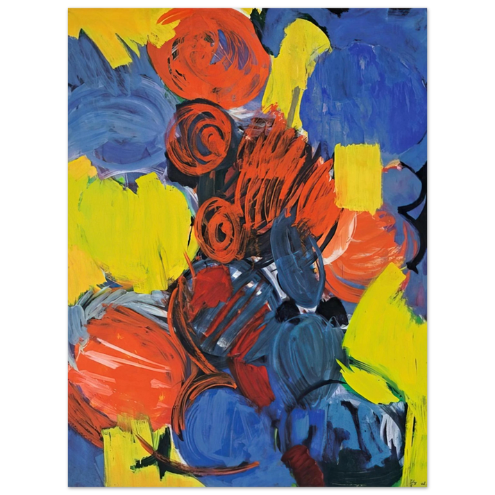 Ernst Wilhelm Nay - Weizengelb - 1962  75x100 cm / 30x40inches Fine Art Poster