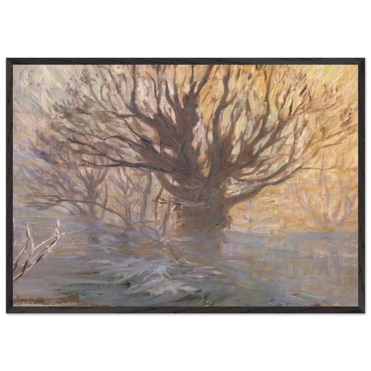 The Tree N2 - Frantisek Kupka 70x100 cm / 28x40 inches Framed Art Print – Black Wooden Frame