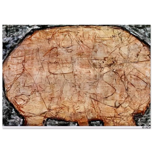 TABLE CORAIL - Jean Dubuffet Brushed Aluminum Print - 70x100 cm / 28x40 inches | Jean Dubuffet Aluminum Print | Jean Dubuffet Prints
