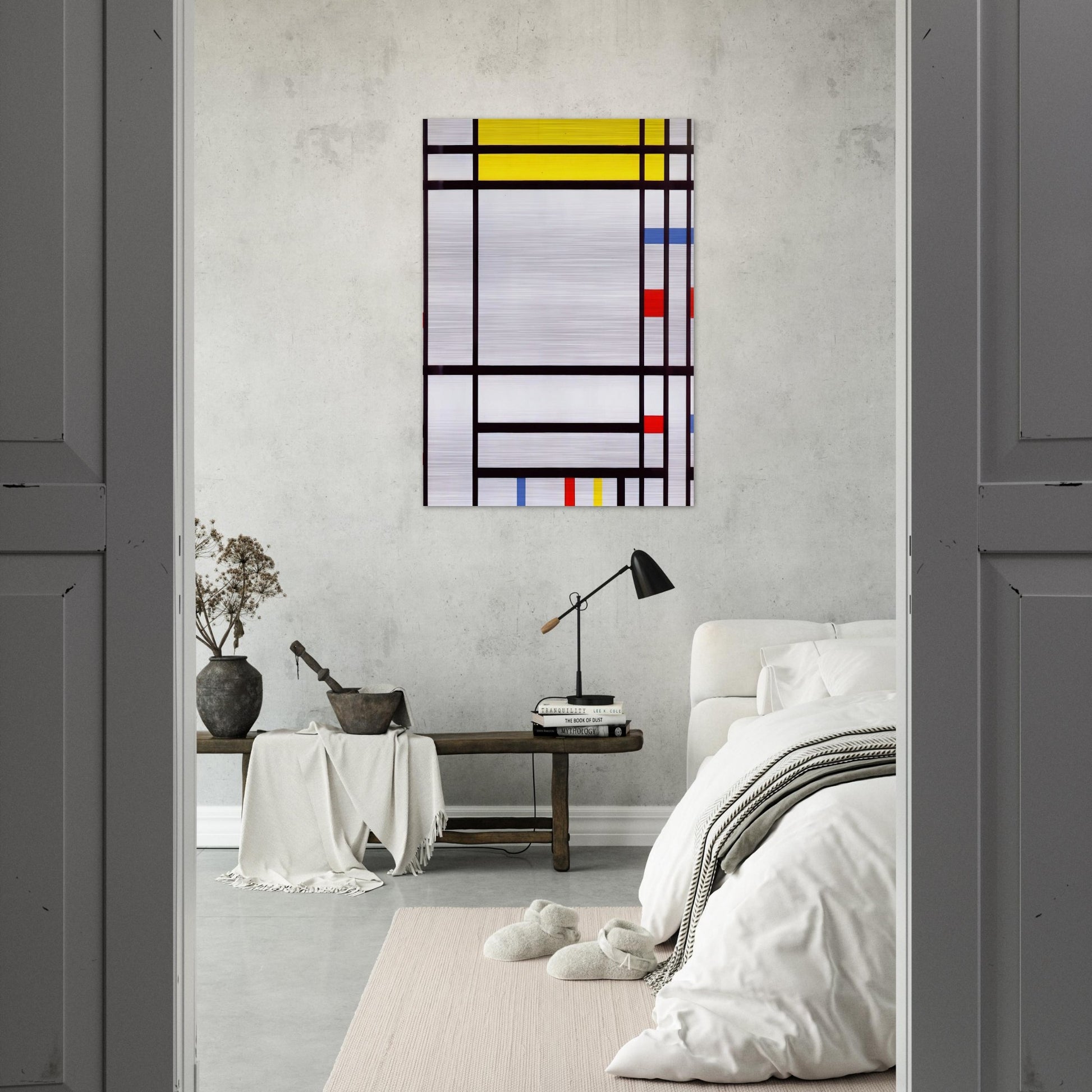 Place de la Concorde - Piet Mondrian Brushed Aluminum Print - 70x100 cm / 28x40 inches | Piet Mondrian Aluminum Print | Piet Mondrian Prints