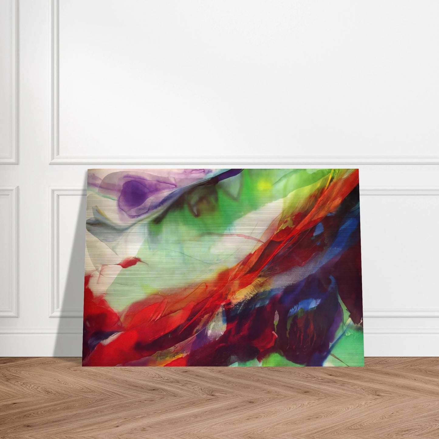 Phenomena Sun over the Hour Glass - 1966 - Paul Jenkins Brushed Aluminum Print - 70x100 cm / 28x40 inches | Paul Jenkins Aluminum Print | Paul Jenkins Prints