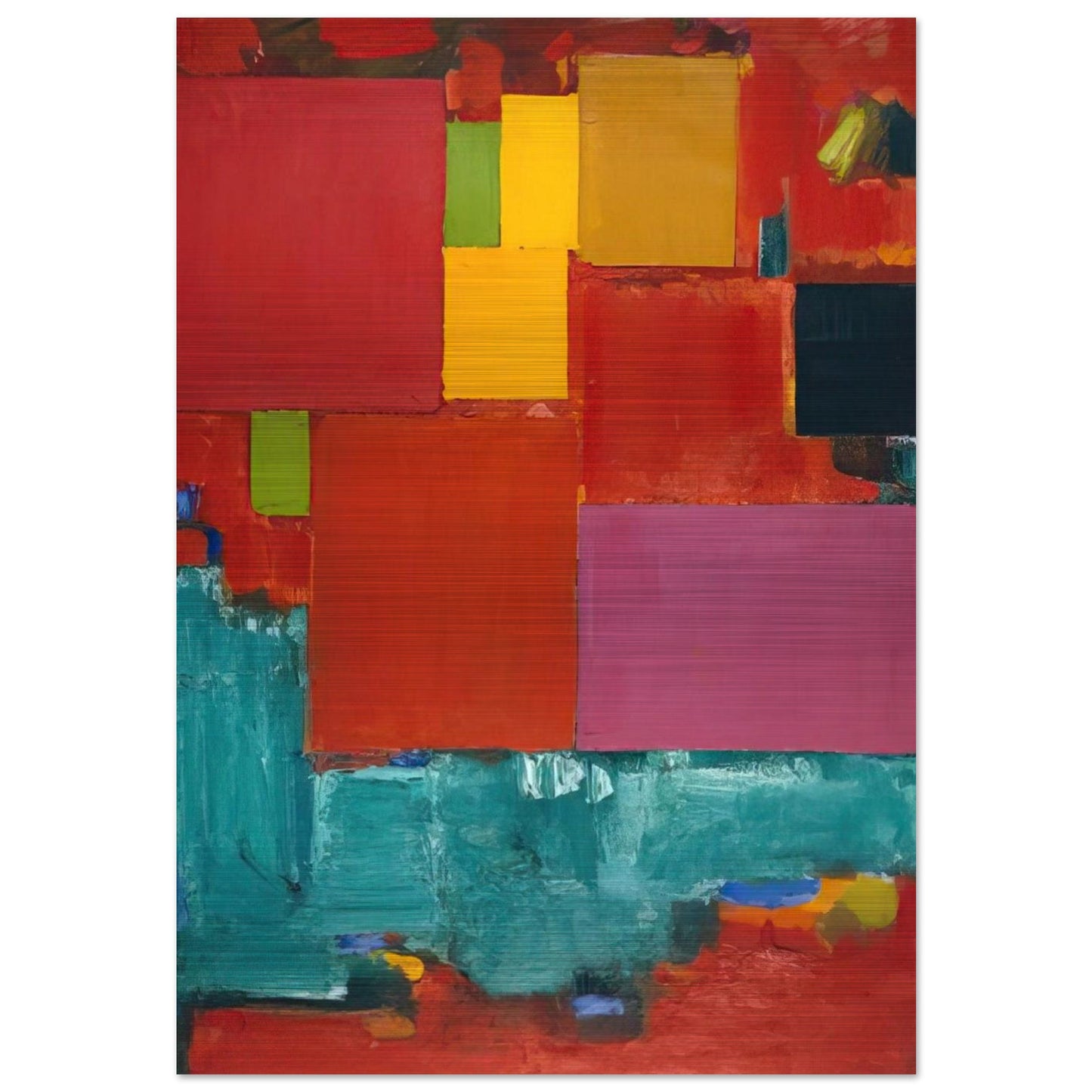 Pompeii - Hans Hofmann Brushed Aluminum Print - 70x100 cm / 28x40 inches | Hans Hofmann Aluminum Print | Hans Hofmann Prints