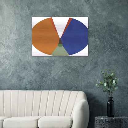 Pintura Madí - 1948 - Gyula Kosice Brushed Aluminum Print - 70x100 cm / 28x40 inches | Gyula Kosice Aluminum Print | Gyula Kosice Prints