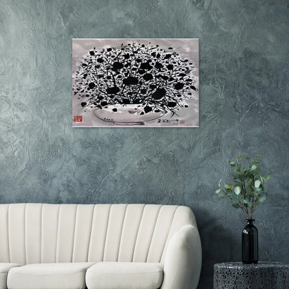 Flower - 2000 - Wu Guanzhong Brushed Aluminum Print - 70x100 cm / 28x40 inches | Wu Guanzhong Aluminum Print | Wu Guanzhong Prints