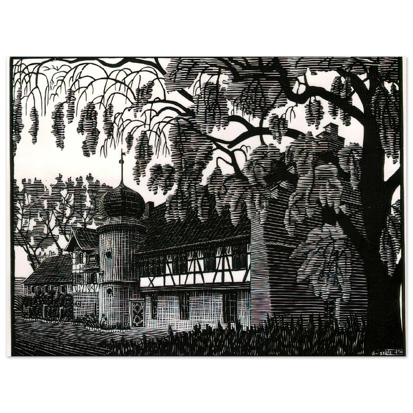 MC Escher - ESCHER (12) Wall Art - 21x29.7 cm / 8x12" - Fine Art Poster-canvas - -