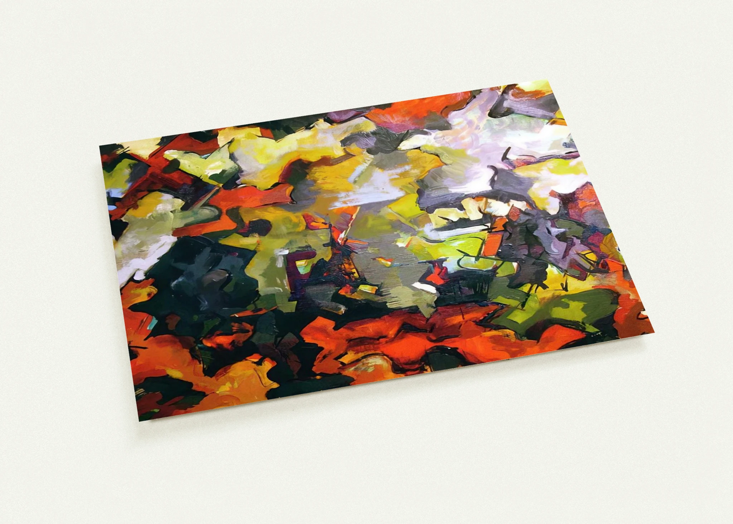 ABSTRACT LANDSCAPE 1950 By Audrey Flack Pack of 10 Post Cards | Audrey Flack Post Cards | A6 (10.5 x 14.8 cm) - 4.1 x 5.8 inches