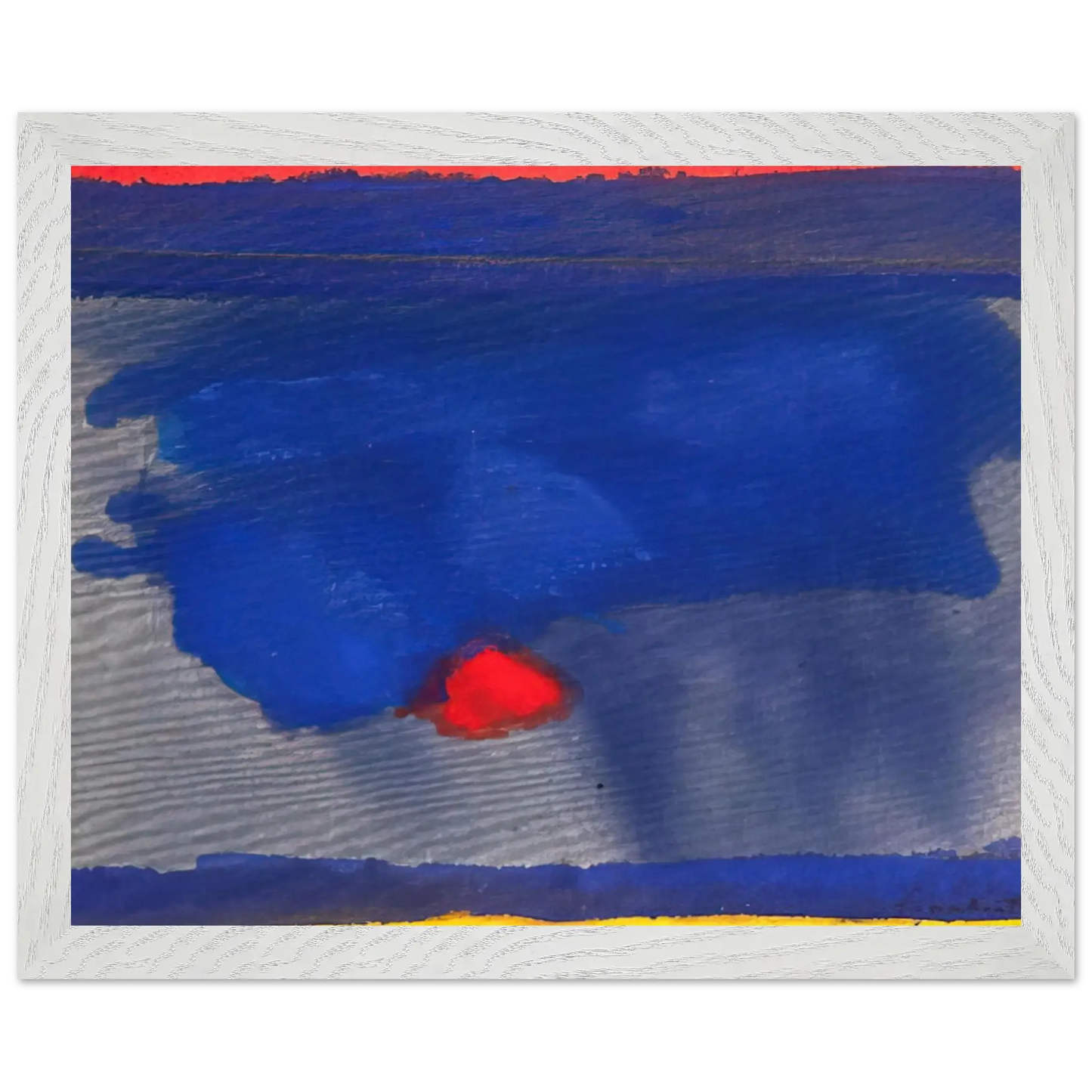 Helen Frankenthaler - Provincetown - 1964 Wall art - A3 (29.7 x 42  cm) - Premium Wooden Framed Poster With Fine Art Paper - Wood frame