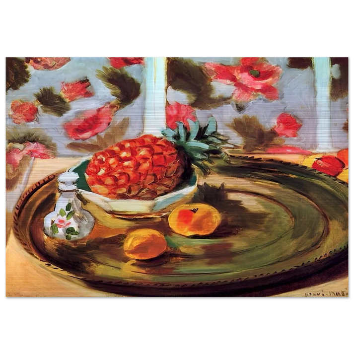 STILL LIFE WITH PINEAPPLE 1924 - Henri Matisse Brushed Aluminum Print - 70x100 cm / 28x40 inches | Henri Matisse Aluminum Print | Henri Matisse Prints