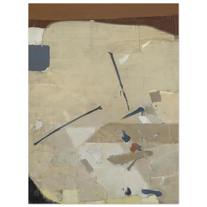 Kenzo Okada - The Cliff - Abstract Expressionism  75x100 cm / 30x40inches Fine Art Poster